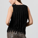 Leah Vertical Fringe Vest