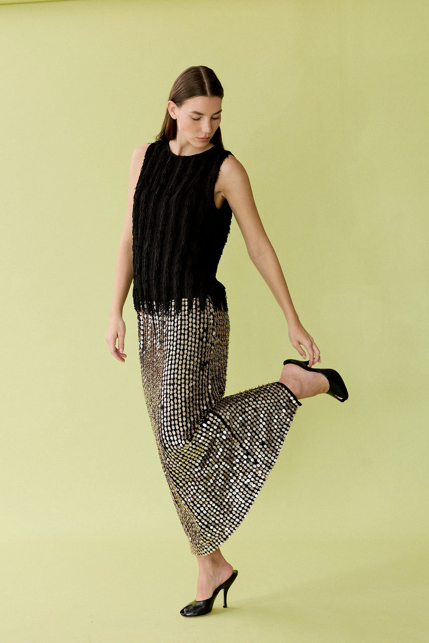 Leah Vertical Fringe Vest