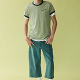Contrast Rib Tee