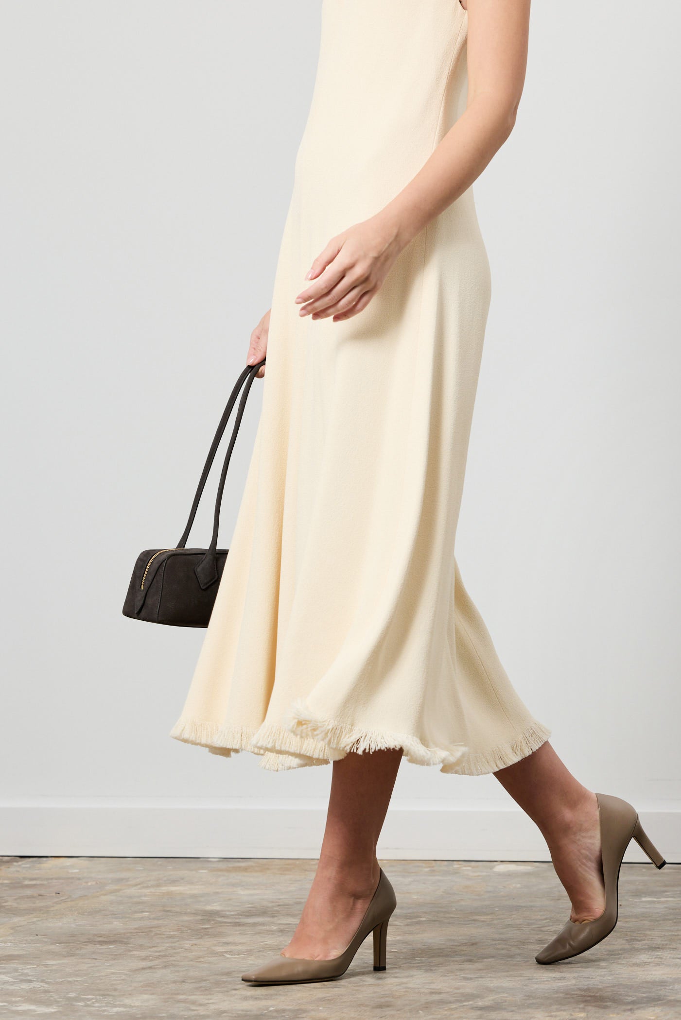 Heloise Crepe V-Neck Dress