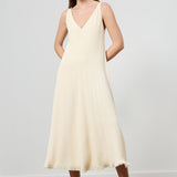Heloise Crepe V-Neck Dress