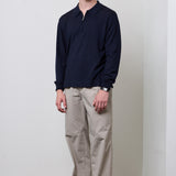Bene Merino Wool Zip Polo