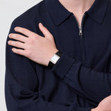 Bene Merino Wool Zip Polo