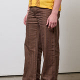Flat Front Flare Trouser