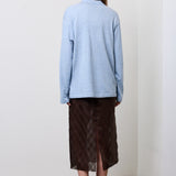 Silk Cotton Pencil Skirt