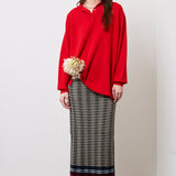 Wave Knit Pencil Skirt