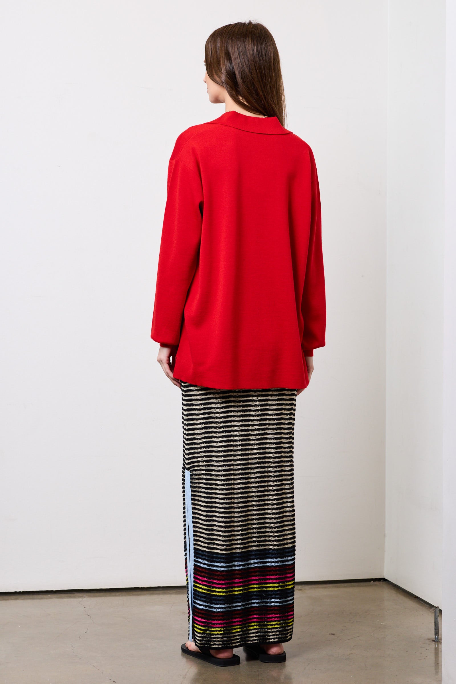 Wave Knit Pencil Skirt