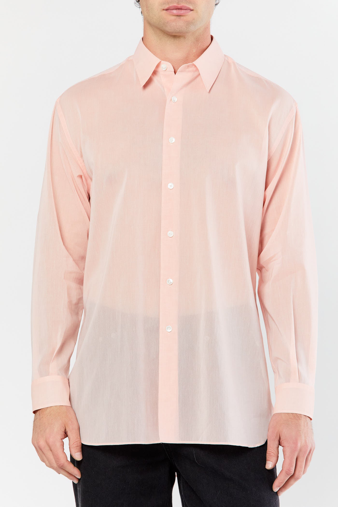 Light Pink Twist Organdy Shirt