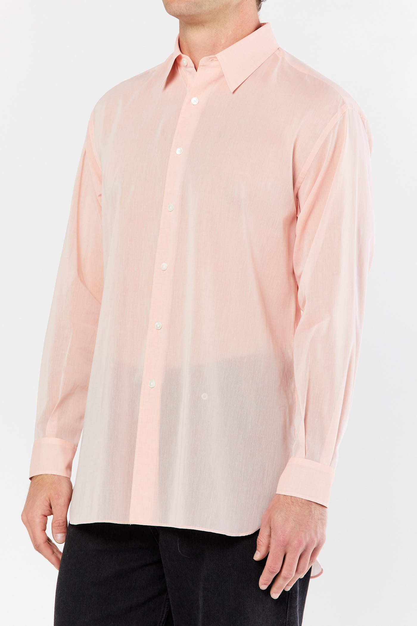 Light Pink Twist Organdy Shirt