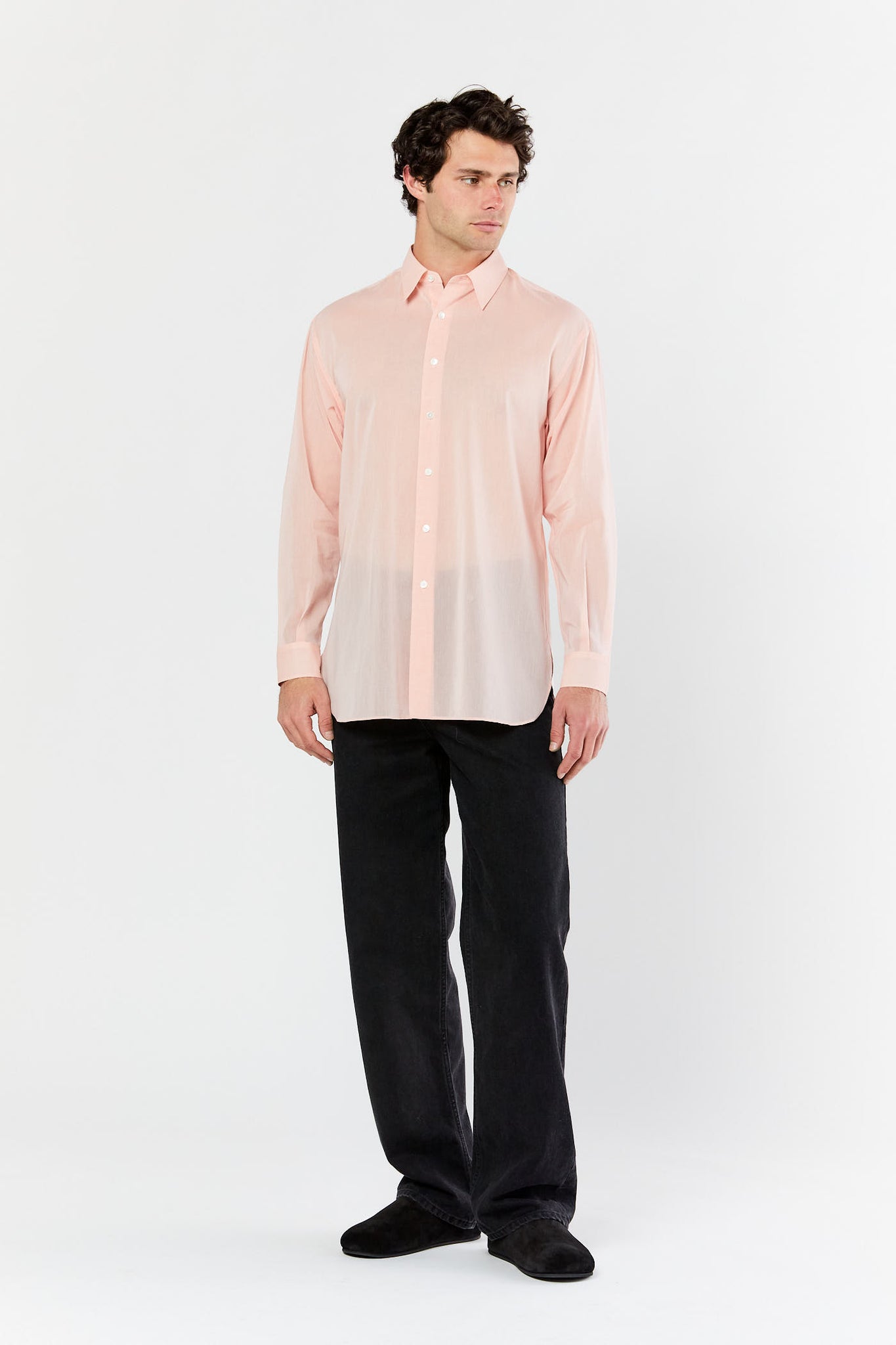 Light Pink Twist Organdy Shirt