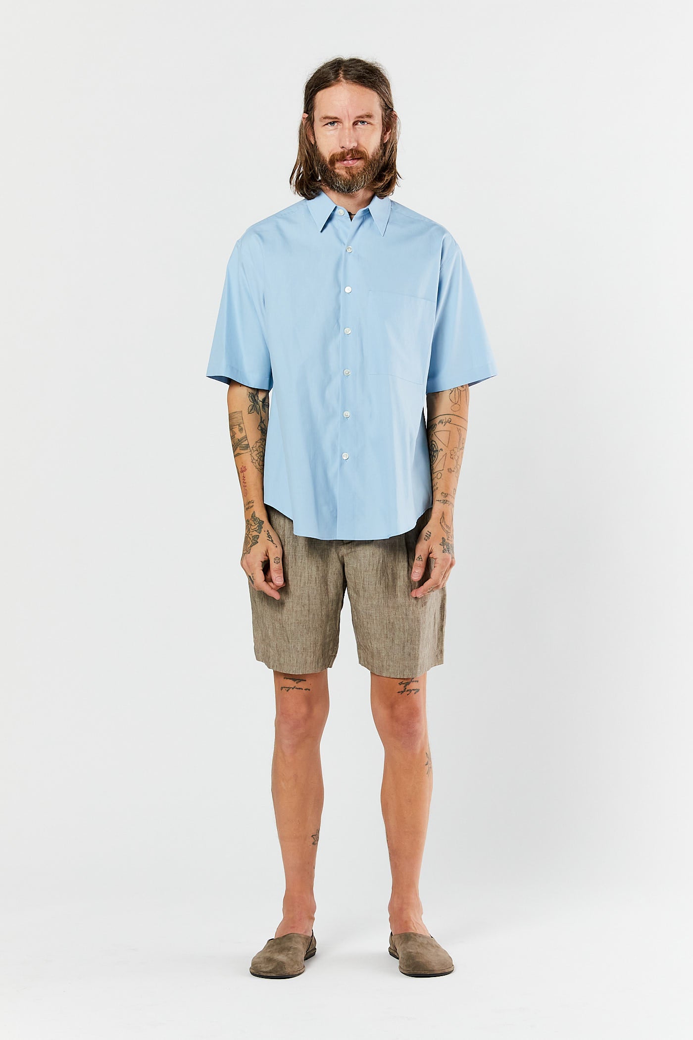 Sax Blue Short Sleeve Shirt