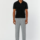 Slim Pleated Polo