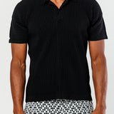 Slim Pleated Polo