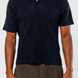 Slim Pleated Polo