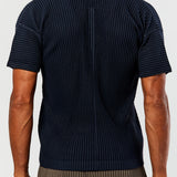 Slim Pleated Polo