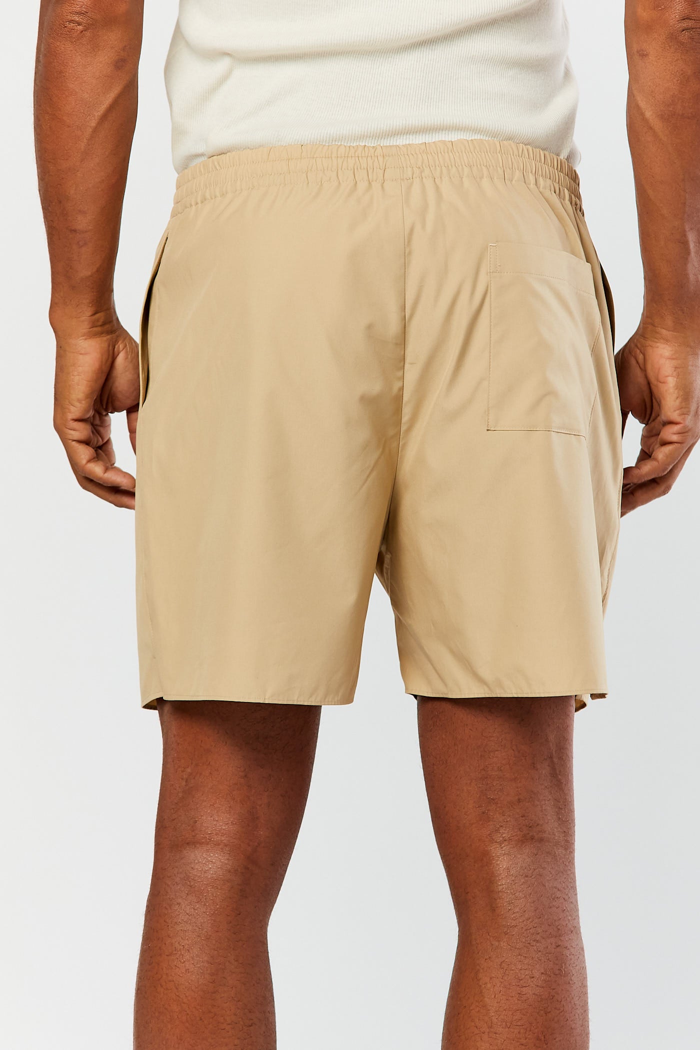 Beige High Count Finx Shorts