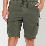 Poplin Cargo Short in Overcast