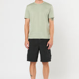 Poplin Cargo Short in Black