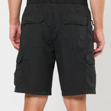 Poplin Cargo Short in Black