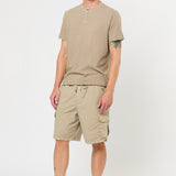 Poplin Cargo Short in Granite