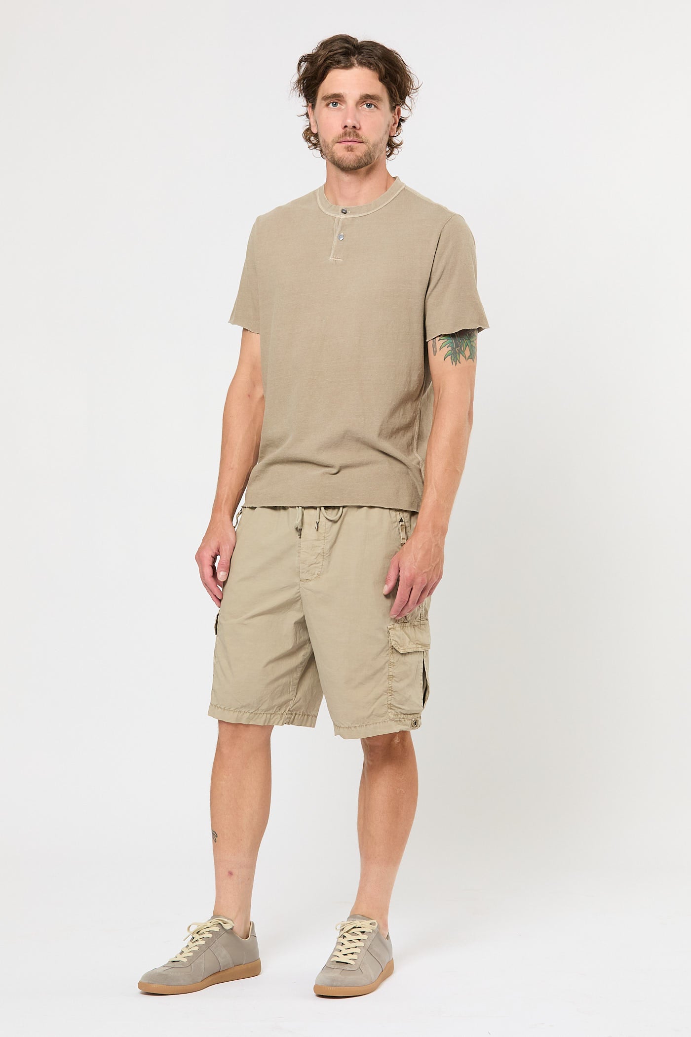 Poplin Cargo Short in Overcast