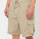 Poplin Cargo Short in Granite