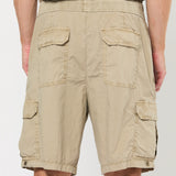 Poplin Cargo Short in Granite