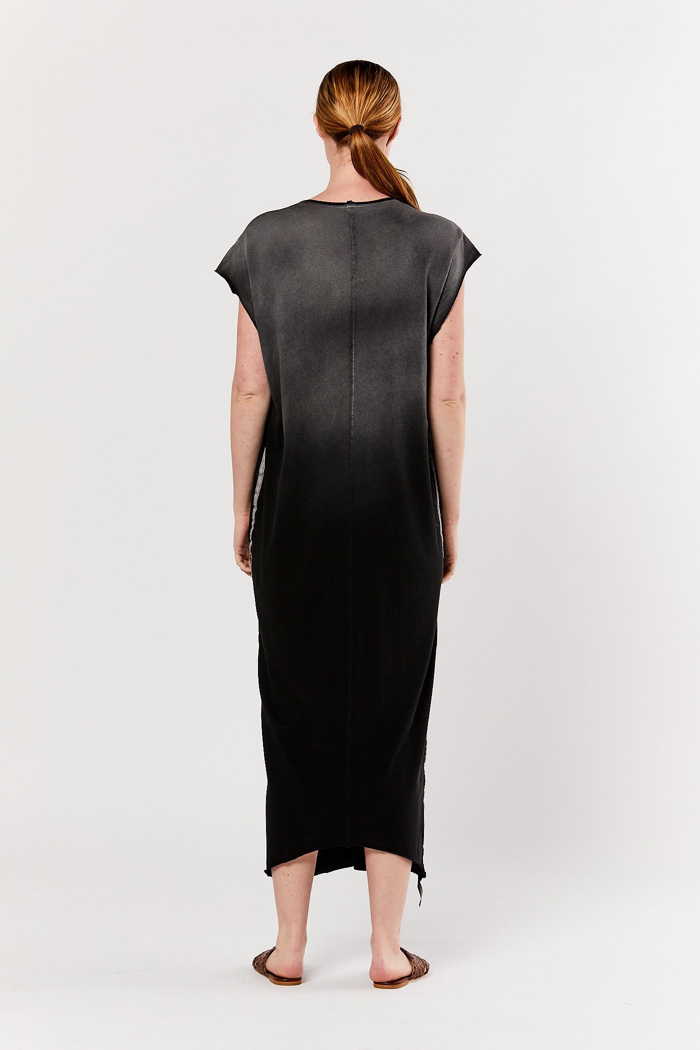 Faded Black Cocoon Maxi Dress