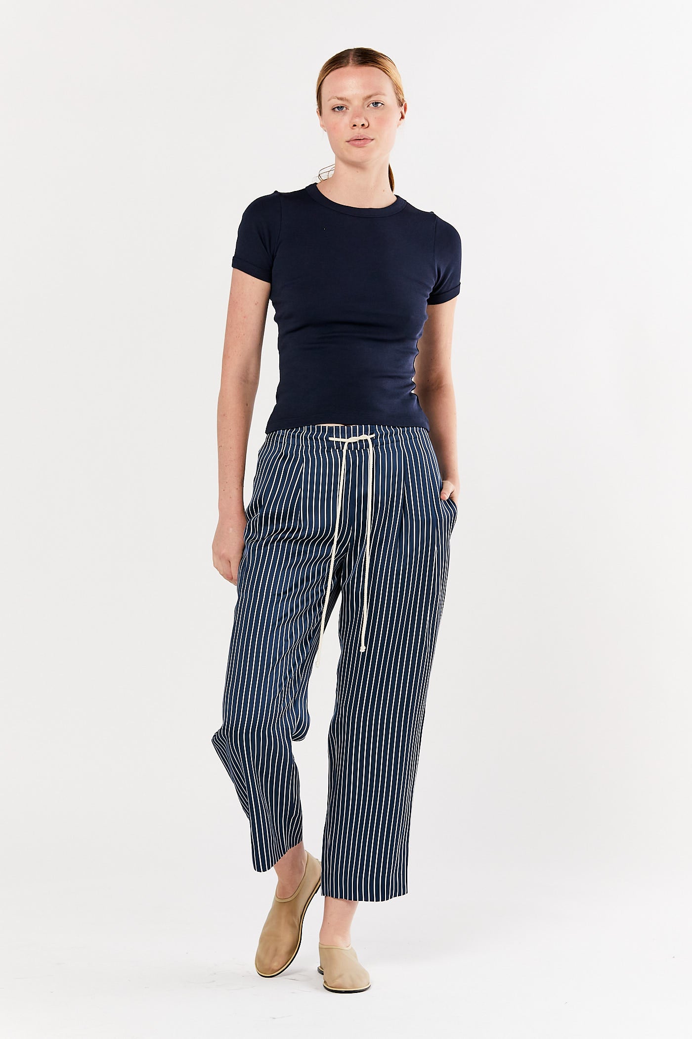 Midnight Elastic Drawstring Pant