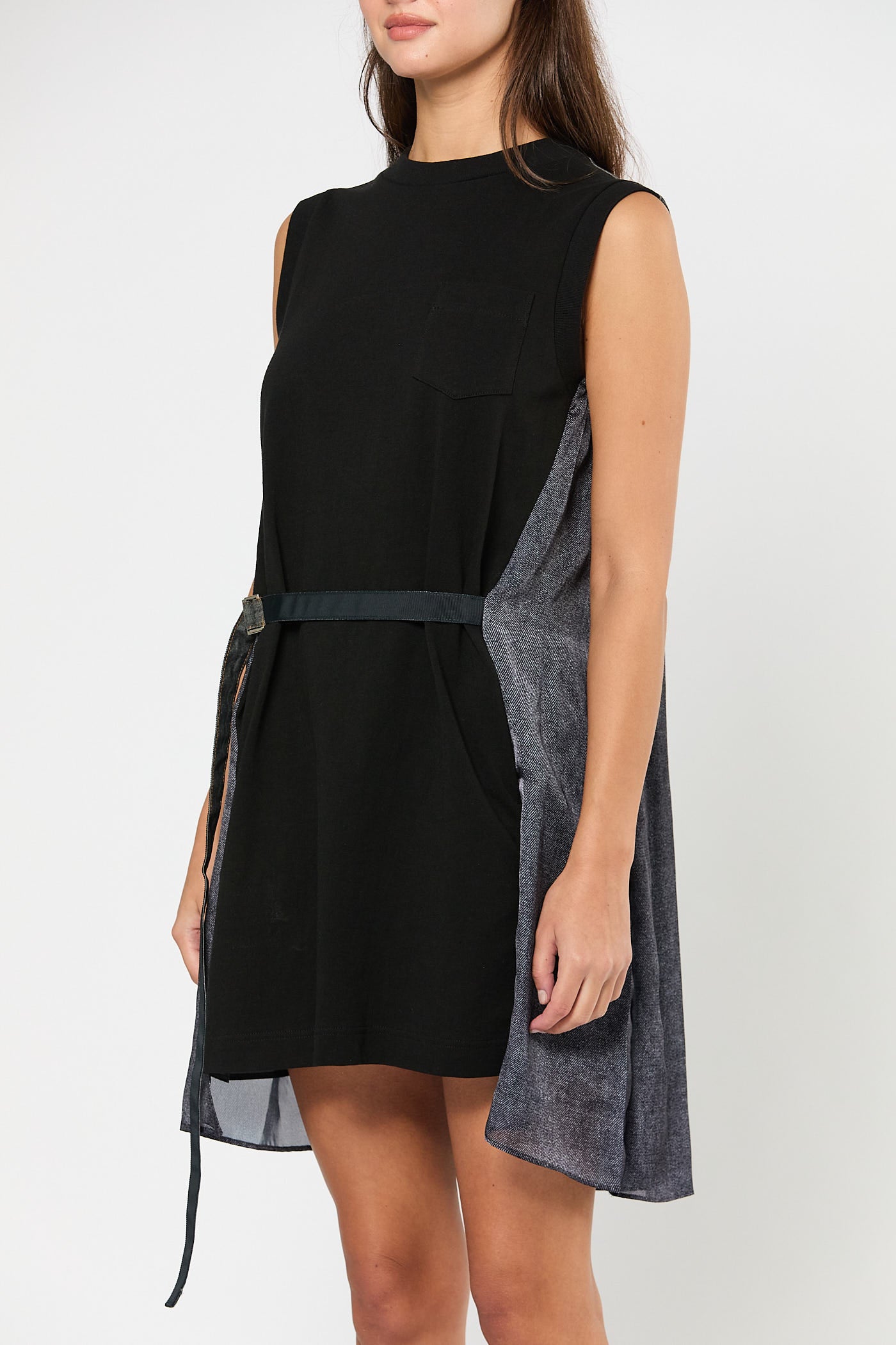 Denim X Cotton Jersey Dress