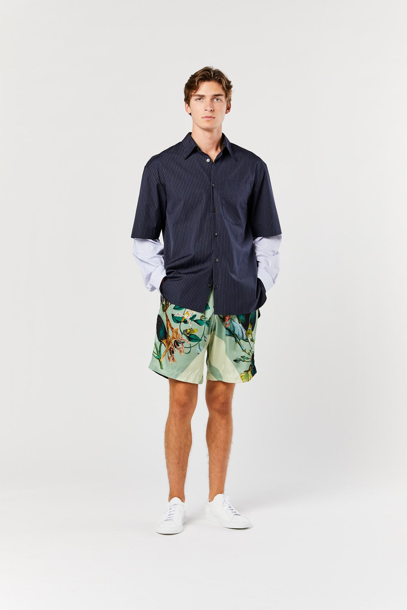 Mint Tropical Shorts