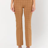Matte Shine Windowpane Kick Pant
