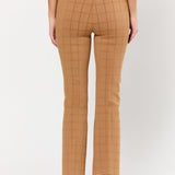Matte Shine Windowpane Kick Pant
