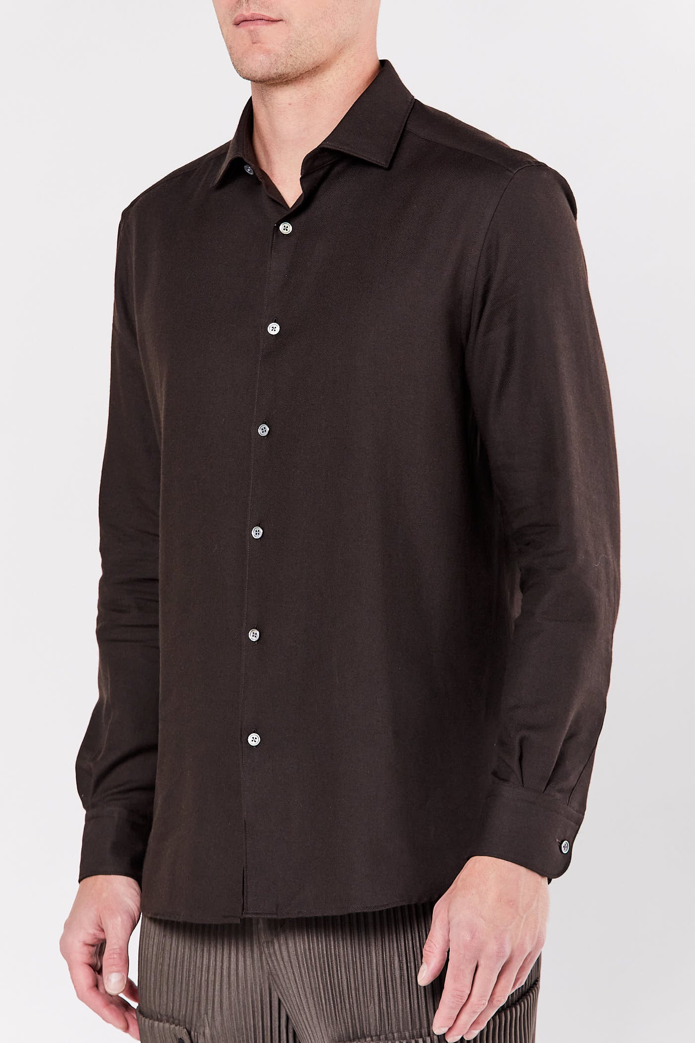 Dark Brown Cashco Shirt