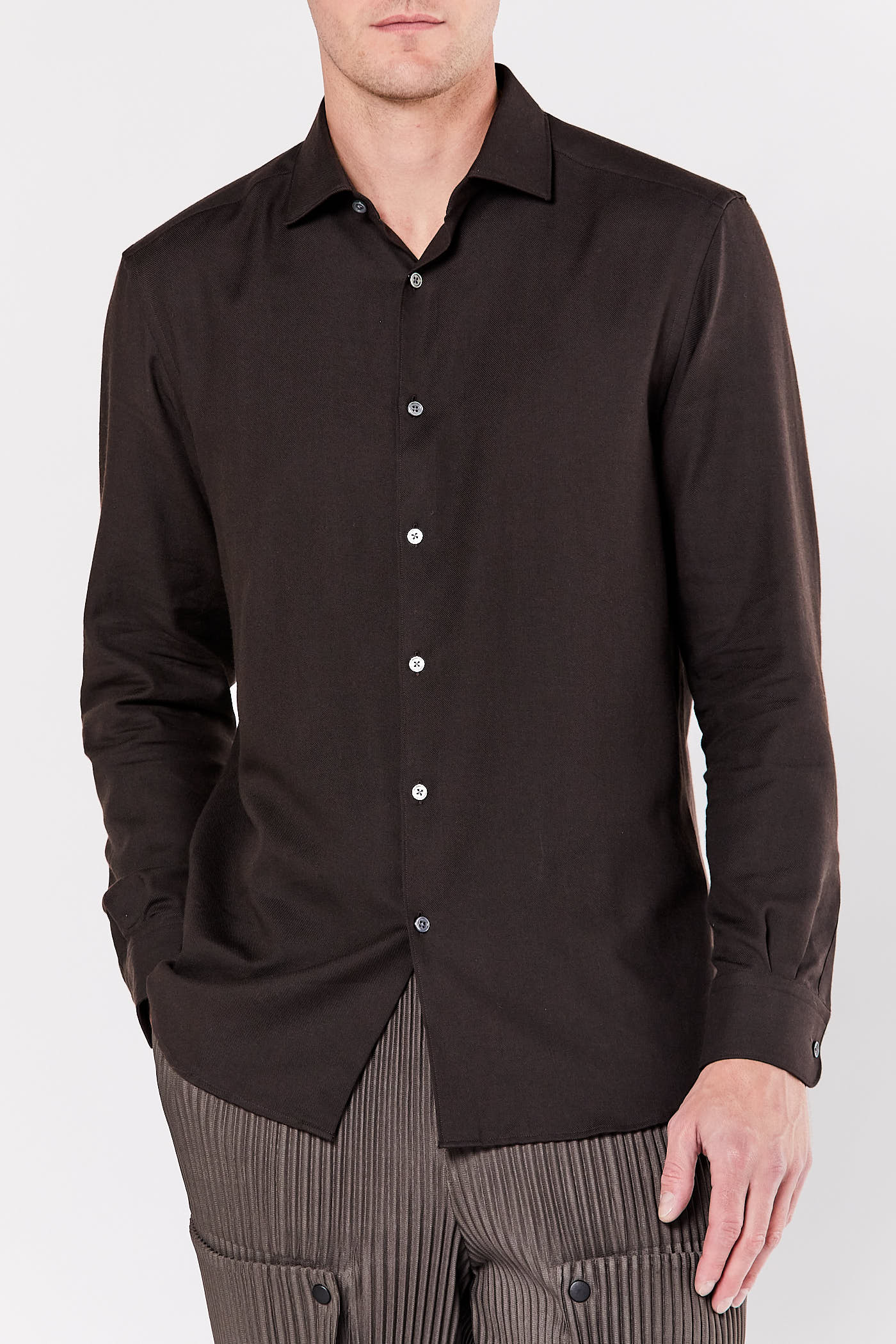 Dark Brown Cashco Shirt