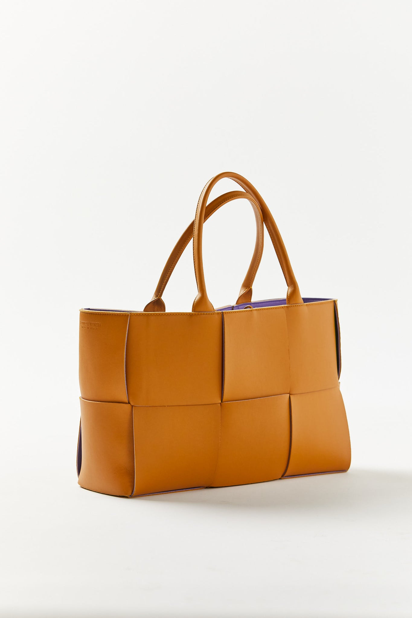 Shop Bottega Veneta Medium Arco Rubber Tote