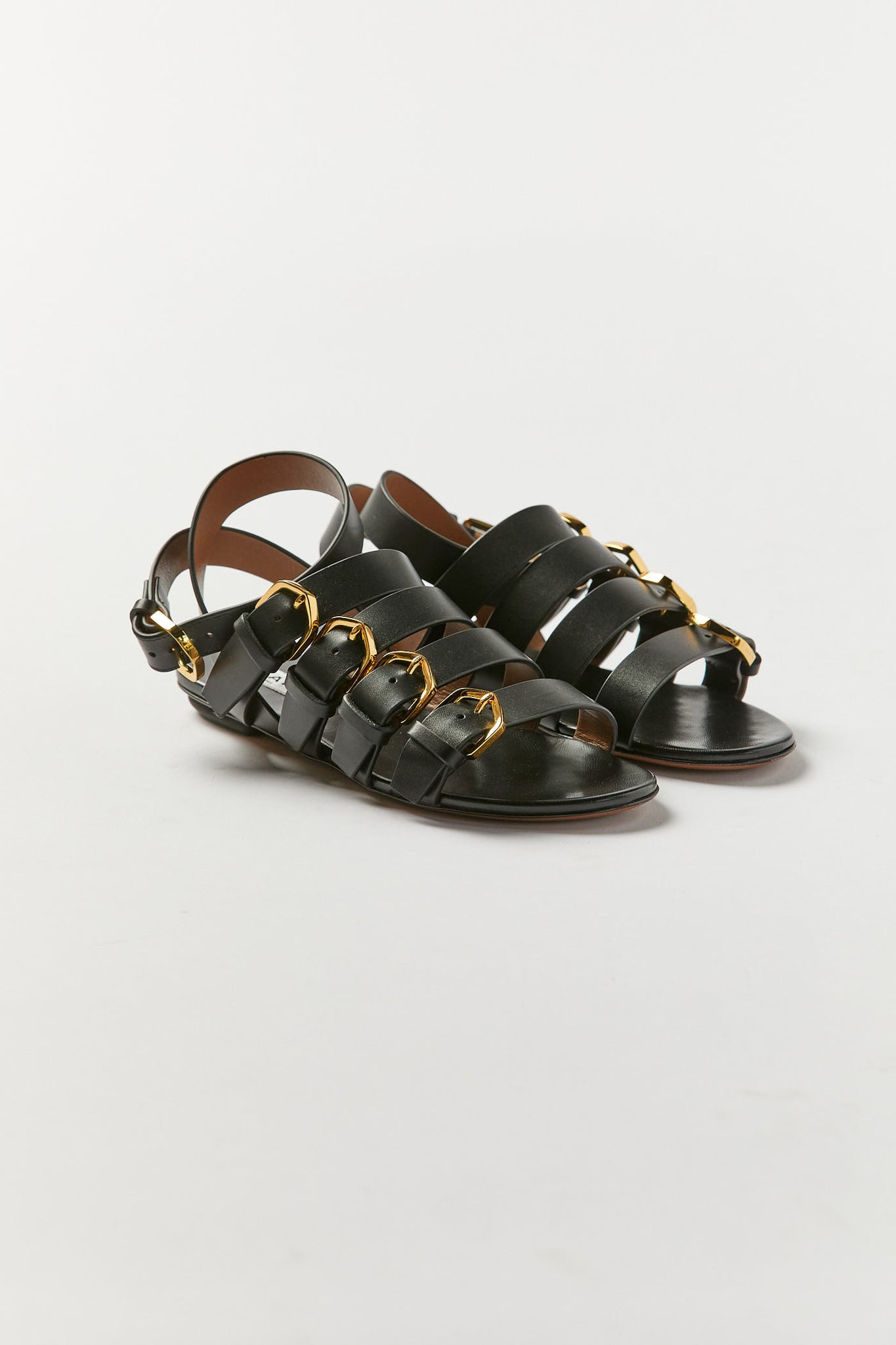 Noir Multi Boucles Sandal