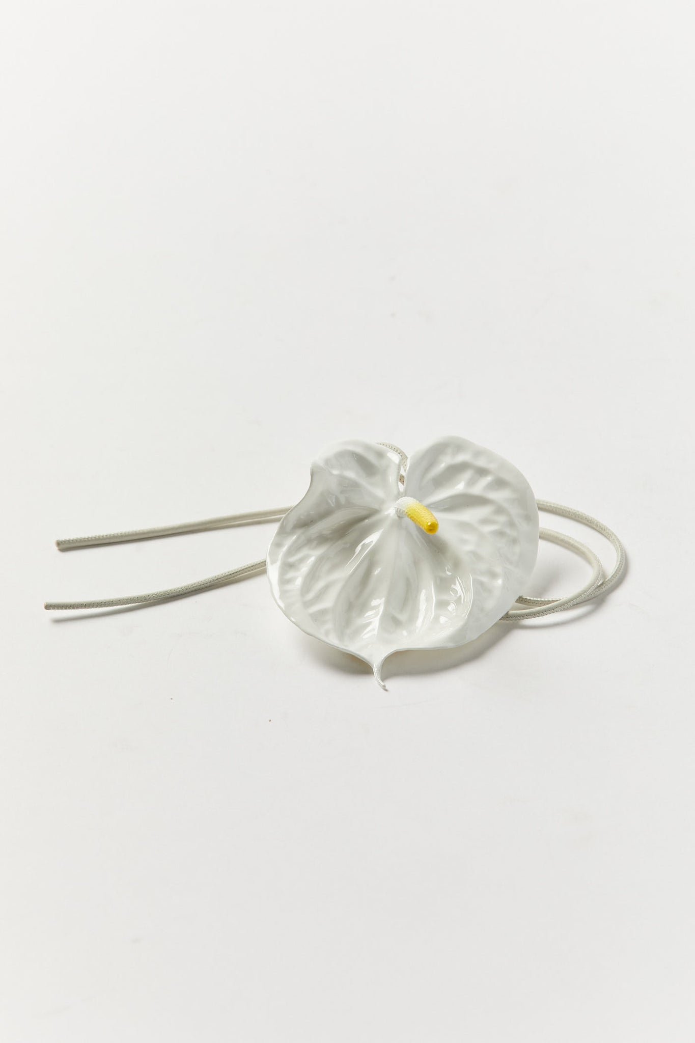 Soft White Anthurium Charm