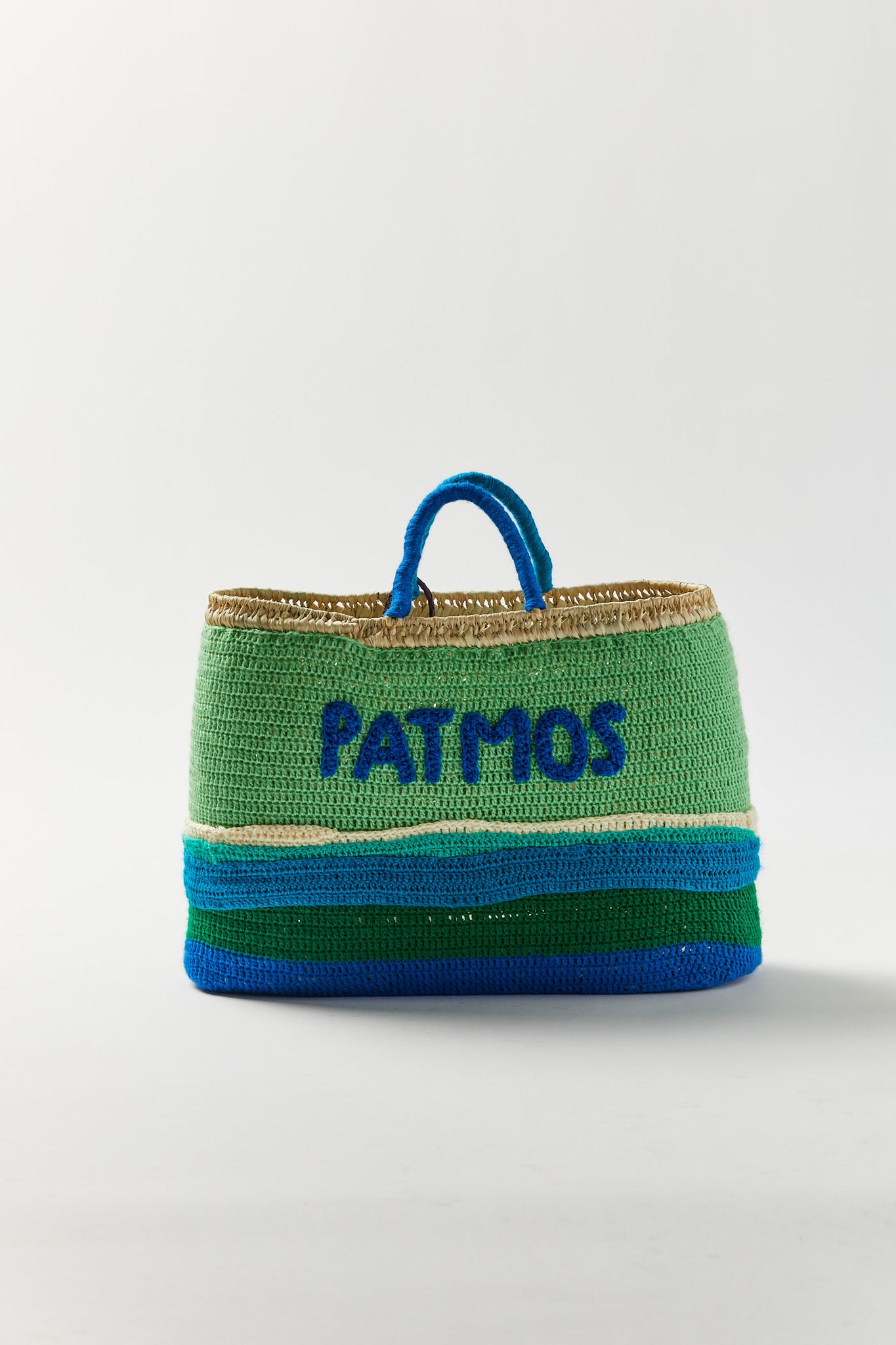 Multi Blue Big Patmos Undercover Basket Bag