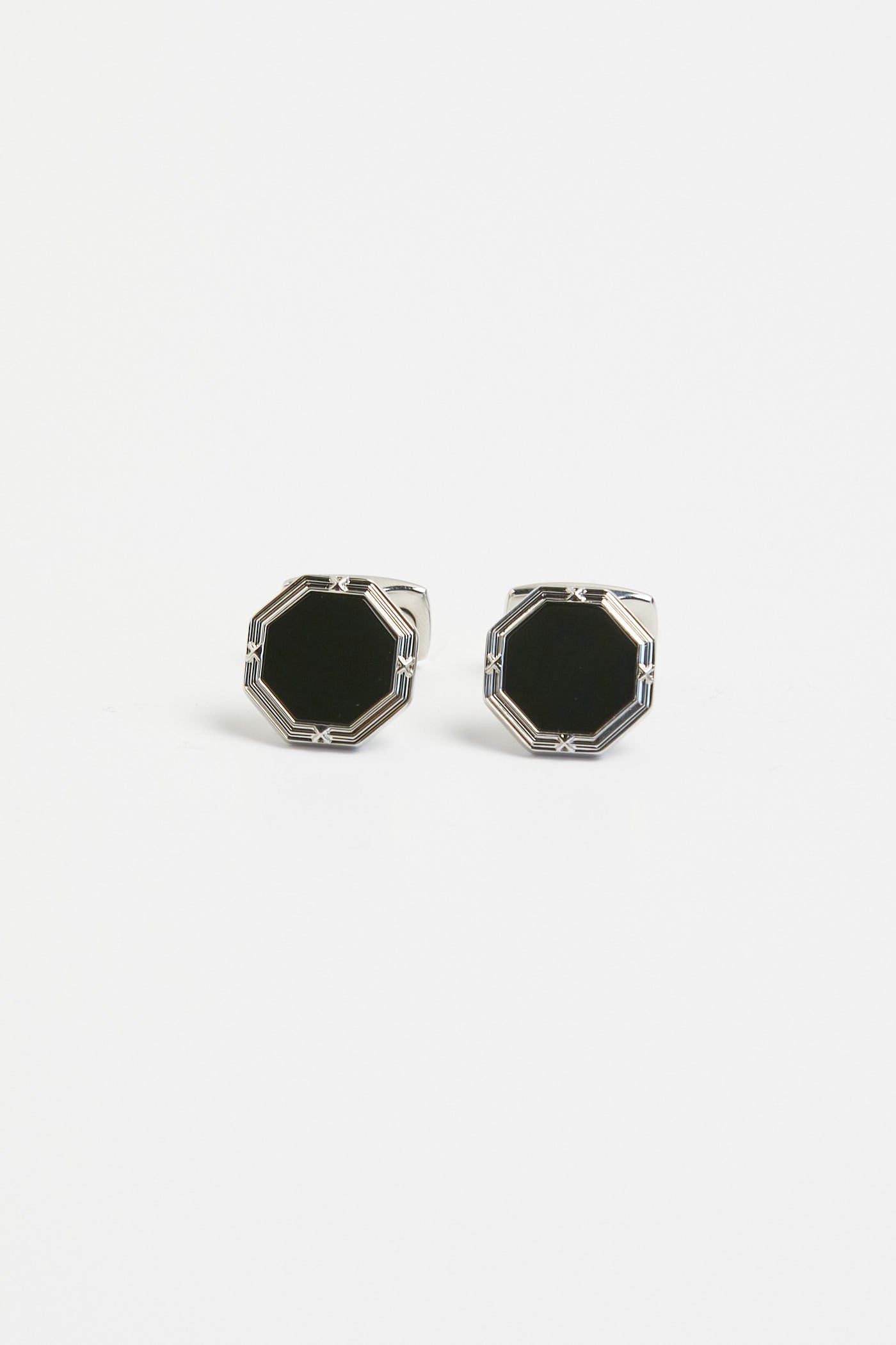 Onyx Octagonal Cufflinks