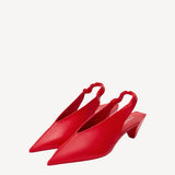Origami Cubic Slingback 45 in Red
