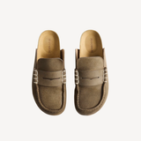 Stitch Loafer in Dark Taupe