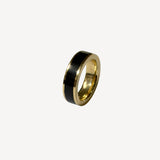 18k Black Onyx Inlay Band
