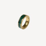 18k Malachite Inlay Band