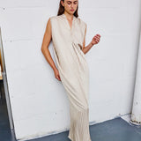 Long Issa Dress in Pearl