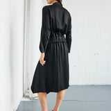 Long Sleeve Madira Dress in Black