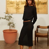 Lacerta Pullover in Black