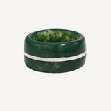 The Essential Wide Ring - Moss Agate