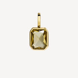 The Lumen Octagon Pendant | Champagne Quartz