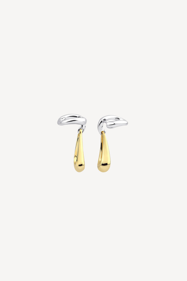 18K Gold + Silver Moment Earrings